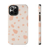 Chic Tough Phone Case with Abstract Blush Spots