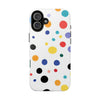 Colorful Polka Dot Tough Phone Case - Durable & Stylish for Everyday Use