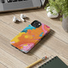 Vibrant Abstract Tough Phone Case | Colorful Protective Cover for Trendsetters