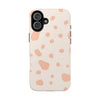 Chic Tough Phone Case with Abstract Blush Spots