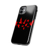 Bold Red Flames Tough Phone Case - Durable Protection for Adventurers