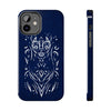 Artistic Tough Phone Case - Tribal Cat Design