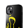 Tough Phone Cases - Durable Protection with Edgy Yellow Design