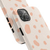 Chic Tough Phone Case with Abstract Blush Spots