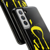 Tough Phone Cases - Durable Protection with Edgy Yellow Design