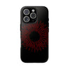 Bold Red Starburst Tough Phone Case - Durable Protection for Style and Safety