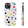 Colorful Polka Dot Tough Phone Case - Durable & Stylish for Everyday Use