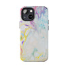 Colorful Marble Tough Phone Case - Durable and Stylish Protection