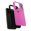 Halloween Bat Pattern Tough Phone Case - Pink Spooky Protection