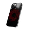 Bold Red Starburst Tough Phone Case - Durable Protection for Style and Safety