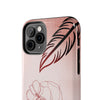 Artistic Tough Phone Case - Abstract Floral Design