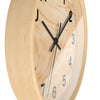 Rustic Natural Wood Wall Clock – Modern Minimalist Timepiece for Home and Office Decor