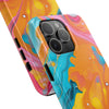 Vibrant Abstract Tough Phone Case | Colorful Protective Cover for Trendsetters