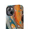 Vibrant Marble Tough Phone Case - Unique Artistic Design for Protection