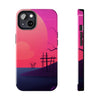 Vibrant Landscape Tough Phone Case - Sunset Design for Adventurers