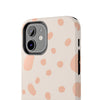 Chic Tough Phone Case with Abstract Blush Spots