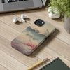 Mountain Blossom Tough Phone Case - Durable Phone Protector with Cherry Blossom and Scenic Design