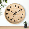 Rustic Natural Wood Wall Clock – Modern Minimalist Timepiece for Home and Office Decor