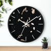 Modern Abstract Wall Clock – Stylish Home Decor with Gold and Black Design