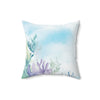 Ocean-Inspired Square Pillow for Coastal Decor