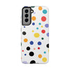 Colorful Polka Dot Tough Phone Case - Durable & Stylish for Everyday Use