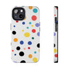 Colorful Polka Dot Tough Phone Case - Durable & Stylish for Everyday Use