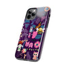 Whimsical Tough Phone Case - Colorful Animal and Floral Design