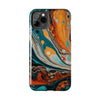 Vibrant Marble Tough Phone Case - Unique Artistic Design for Protection