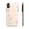 Chic Tough Phone Case with Abstract Blush Spots