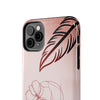 Artistic Tough Phone Case - Abstract Floral Design