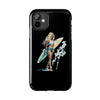 Stylish Beach Vibe Tough Phone Case with Surfing Design