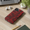 Bold Red Abstract Tough Phone Case - Durable & Unique Protection