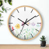 Floral Garden Wall Clock - Charming Home Decor for Nature Lovers