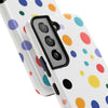 Colorful Polka Dot Tough Phone Case - Durable & Stylish for Everyday Use