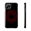 Bold Red Starburst Tough Phone Case - Durable Protection for Style and Safety