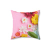 Floral Print Square Pillow - Brighten Up Your Space!