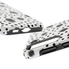 Trendy Tough Phone Case with Black Polka Dots