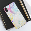 Colorful Marble Tough Phone Case - Durable and Stylish Protection