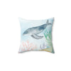 Ocean-Inspired Square Pillow for Coastal Decor