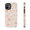 Chic Tough Phone Case with Abstract Blush Spots