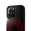 Bold Red Starburst Tough Phone Case - Durable Protection for Style and Safety