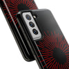 Bold Red Starburst Tough Phone Case - Durable Protection for Style and Safety