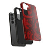 Bold Red Abstract Tough Phone Case - Durable & Unique Protection