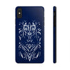 Artistic Tough Phone Case - Tribal Cat Design