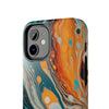 Vibrant Marble Tough Phone Case - Unique Artistic Design for Protection