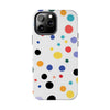 Colorful Polka Dot Tough Phone Case - Durable & Stylish for Everyday Use