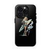 Stylish Beach Vibe Tough Phone Case with Surfing Design