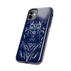 Artistic Tough Phone Case - Tribal Cat Design