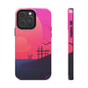 Vibrant Landscape Tough Phone Case - Sunset Design for Adventurers