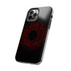 Bold Red Starburst Tough Phone Case - Durable Protection for Style and Safety